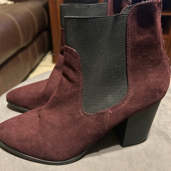 ATTENTION WOMEN SHOES MAN MADE MATERIALS COLOR BURGUNDY - Picture 12 of 12
